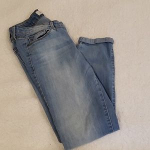 Jessica Simpson Rolled Cropped Skinny Jeans.